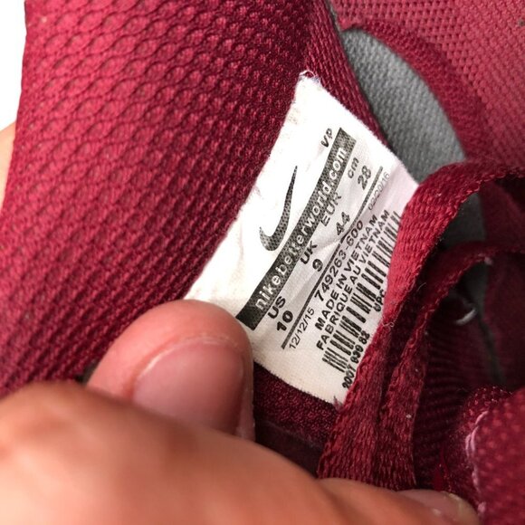 2016 Nike Air Force 1 '07 Suede Deep Garnet' Size 10 - Picture 9 of 10